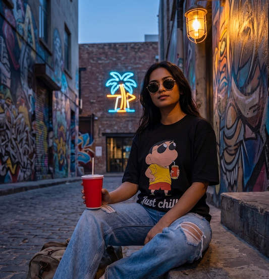 JUST CHILL Unisex Oversized Standard T-Shirt