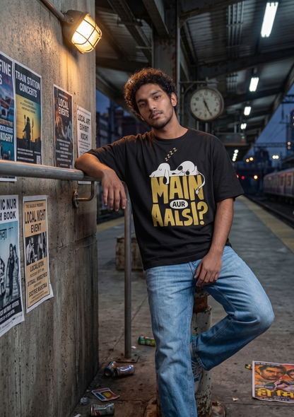 Main aur aalsi? Unisex Oversized Standard T-Shirt